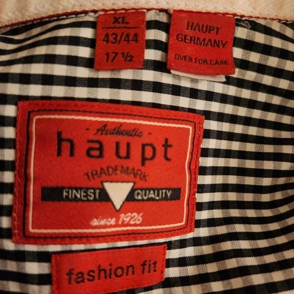Haupt Germany gingham buttondown shirt - Picture 11 of 12